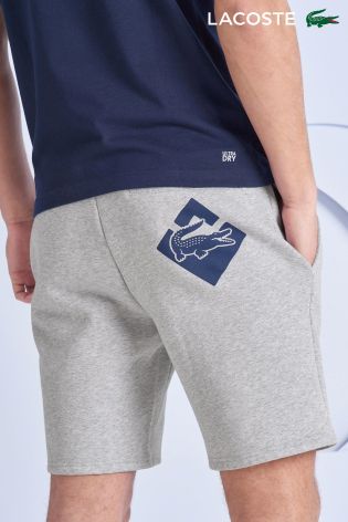 Lacoste&reg; Light Grey Sport Logo Fleece Short